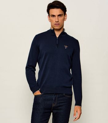 Aeronautica Militare - Sweter męski casualowy ze sklepu: Gomez Fashion Store w kategorii: Swetry męskie - zdjęcie 874714-BD9-10338_AM265M000054001