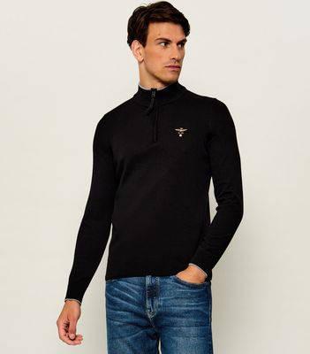 Sweter męski casual Aeronautica Militare ze sklepu: Gomez Fashion Store w kategorii: Swetry męskie - zdjęcie 874714-BD9-10338_AM265M000054004