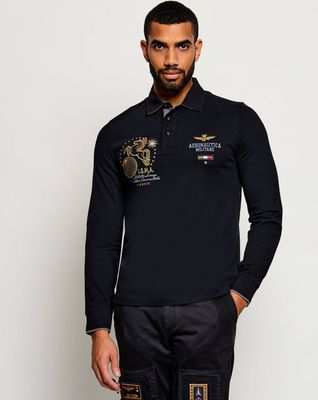 T-shirt męski Aeronautica Militare ze sklepu: Gomez Fashion Store w kategorii: T-shirty męskie - zdjęcie 874714-BD9-10338_AM265M000067004
