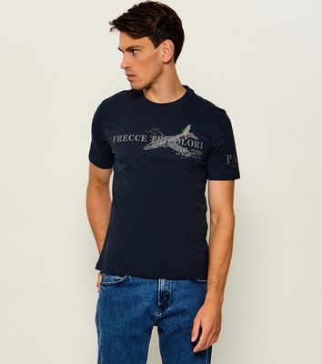 T-shirt męski Aeronautica Militare ze sklepu: Gomez Fashion Store w kategorii: T-shirty męskie - zdjęcie 874714-BD9-10338_AM265M000071001