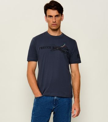 Aeronautica Militare - T-shirt męski na wiosnę ze sklepu: Gomez Fashion Store w kategorii: T-shirty męskie - zdjęcie 874714-BD9-10338_AM265M000071482