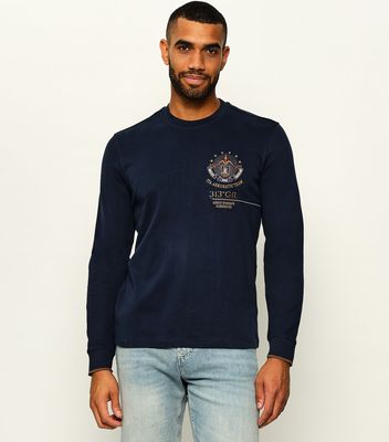 Aeronautica Militare - Bluza męska jesienna ze sklepu: Gomez Fashion Store w kategorii: Bluzy męskie - zdjęcie 874714-BD9-10338_AM265M000075001