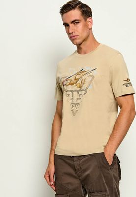 T-shirt męski Aeronautica Militare ze sklepu: Gomez Fashion Store w kategorii: T-shirty męskie - zdjęcie 874714-BD9-10338_AM265M000077476