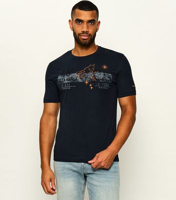 T-shirt męski młodzieżowy Aeronautica Militare ze sklepu: Gomez Fashion Store w kategorii: T-shirty męskie - zdjęcie 874714-BD9-10338_AM265M000078001