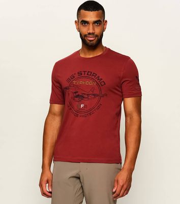 T-shirt męski na wiosnę Aeronautica Militare ze sklepu: Gomez Fashion Store w kategorii: T-shirty męskie - zdjęcie 874714-BD9-10338_AM265M000079479