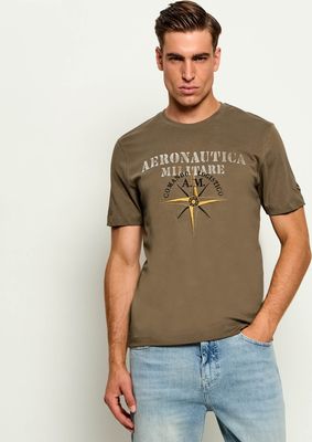T-shirt męski Aeronautica Militare ze sklepu: Gomez Fashion Store w kategorii: T-shirty męskie - zdjęcie 874714-BD9-10338_AM265M000080481