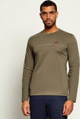 T-shirt męski jesienny Aeronautica Militare ze sklepu: Gomez Fashion Store w kategorii: T-shirty męskie - zdjęcie 874714-BD9-10338_AM265M000083433