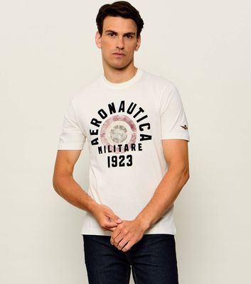 Aeronautica Militare - T-shirt męski ze sklepu: Gomez Fashion Store w kategorii: T-shirty męskie - zdjęcie 874714-BD9-10338_AM265M000084002