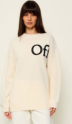 Sweter damski casualowy Off White ze sklepu: Gomez Fashion Store w kategorii: Swetry damskie - zdjęcie 874714-BD9-10338_OF265W000004083