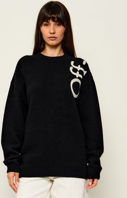 Sweter damski na zimę Off-White ze sklepu: Gomez Fashion Store w kategorii: Swetry damskie - zdjęcie 874714-BD9-10338_OF265W000005084