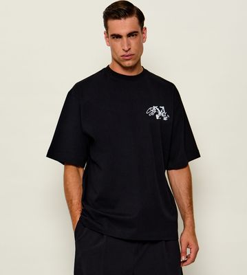 T-shirt męski casualowy Off White ze sklepu: Gomez Fashion Store w kategorii: T-shirty męskie - zdjęcie 874714-BD9-10338_OF265M000003080