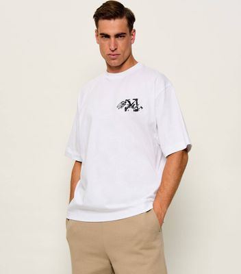 T-shirt męski na wiosnę w stylu młodzieżowym Off-White ze sklepu: Gomez Fashion Store w kategorii: T-shirty męskie - zdjęcie 874714-BD9-10338_OF265M000003081