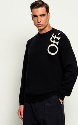 Sweter męski w stylu młodzieżowym Off-White ze sklepu: Gomez Fashion Store w kategorii: Swetry męskie - zdjęcie 874714-BD9-10338_OF265M000013080