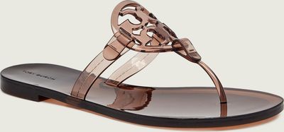 Klapki damskie na lato TORY BURCH ze sklepu: Gomez Fashion Store w kategorii: Klapki damskie - zdjęcie 874714-BD9-10338_TO264W000038235