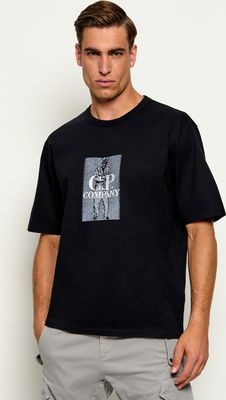 C.P. Company - T-shirt męski na wiosnę ze sklepu: Gomez Fashion Store w kategorii: T-shirty męskie - zdjęcie 874714-BD9-10338_CY264M000013999
