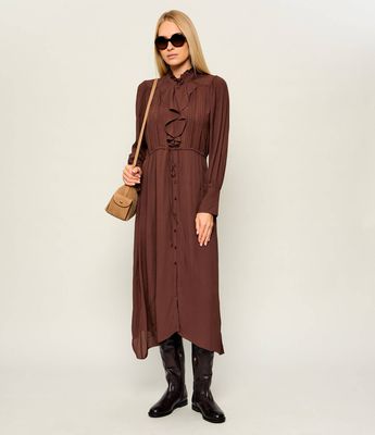 Sukienka koszulowa Ba&sh ze sklepu: Gomez Fashion Store w kategorii: Sukienki - zdjęcie 874714-BD9-10338_BH265W000009001