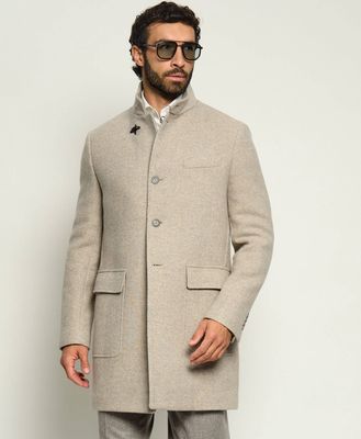 Płaszcz męski elegancki Fay ze sklepu: Gomez Fashion Store w kategorii: Płaszcze męskie - zdjęcie 874714-BD9-10338_FA265M000008025
