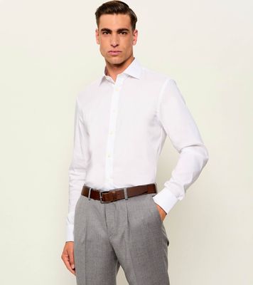 Koszula męska na wiosnę TIGER OF SWEDEN ze sklepu: Gomez Fashion Store w kategorii: Koszule męskie - zdjęcie 874714-BD9-10338_TG265M000042015