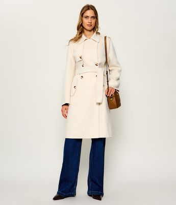 Płaszcz damski casual Liu Jo ze sklepu: Gomez Fashion Store w kategorii: Płaszcze damskie - zdjęcie 874714-BD9-10338_LJ264W000104662