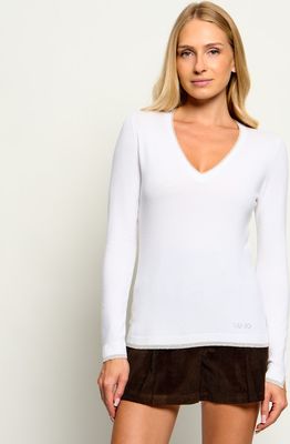 Sweter damski Liu Jo ze sklepu: Gomez Fashion Store w kategorii: Swetry damskie - zdjęcie 874714-BD9-10338_LJ264W000105701