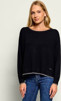 Liu Jo - Sweter damski na zimę ze sklepu: Gomez Fashion Store w kategorii: Swetry damskie - zdjęcie 874714-BD9-10338_LJ264W000109222