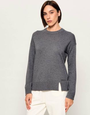Sweter damski casual Liu Jo ze sklepu: Gomez Fashion Store w kategorii: Swetry damskie - zdjęcie 874714-BD9-10338_LJ264W00011434Q