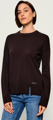 Sweter damski casual Liu Jo ze sklepu: Gomez Fashion Store w kategorii: Swetry damskie - zdjęcie 874714-BD9-10338_LJ264W000114911