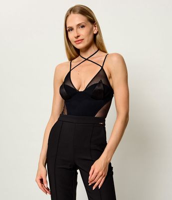 Bluzka damska Elisabetta Franchi ze sklepu: Gomez Fashion Store w kategorii: Bluzki damskie - zdjęcie 874714-BD9-10338_EF264W000082110