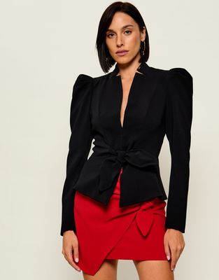 Marynarka Elisabetta Franchi ze sklepu: Gomez Fashion Store w kategorii: Marynarki damskie - zdjęcie 874714-BD9-10338_EF264W000096110