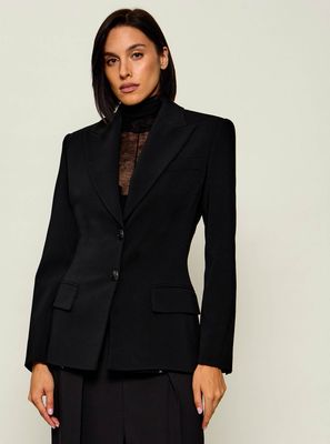 Marynarka jesienny Elisabetta Franchi ze sklepu: Gomez Fashion Store w kategorii: Marynarki damskie - zdjęcie 874714-BD9-10338_EF264W000100110