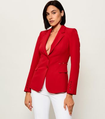 Marynarka Elisabetta Franchi ze sklepu: Gomez Fashion Store w kategorii: Marynarki damskie - zdjęcie 874714-BD9-10338_EF264W000101183