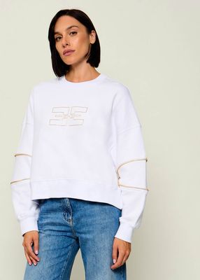 Elisabetta Franchi - Bluza damska casual ze sklepu: Gomez Fashion Store w kategorii: Bluzy damskie - zdjęcie 874714-BD9-10338_EF264W000123271