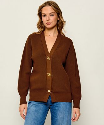 Sweter damski Elisabetta Franchi ze sklepu: Gomez Fashion Store w kategorii: Swetry damskie - zdjęcie 874714-BD9-10338_EF264W000124E86