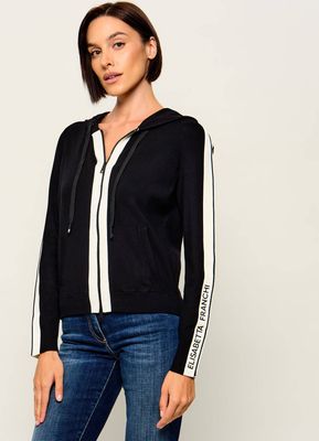 Bluza damska jesienna Elisabetta Franchi ze sklepu: Gomez Fashion Store w kategorii: Bluzy damskie - zdjęcie 874714-BD9-10338_EF264W000130585