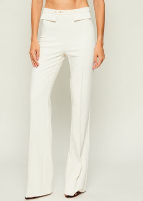 Elisabetta Franchi - Spodnie damskie w stylu retro na wiosnę ze sklepu: Gomez Fashion Store w kategorii: Spodnie damskie - zdjęcie 874714-BD9-10338_EF264W000142193