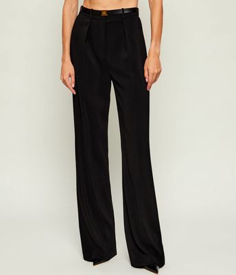 Spodnie damskie retro Elisabetta Franchi ze sklepu: Gomez Fashion Store w kategorii: Spodnie damskie - zdjęcie 874714-BD9-10338_EF264W000146110