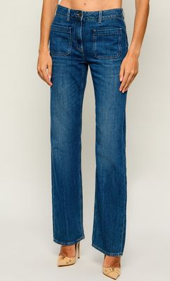 Jeansy damskie casualowe Elisabetta Franchi ze sklepu: Gomez Fashion Store w kategorii: Jeansy damskie - zdjęcie 874714-BD9-10338_EF264W000154577