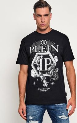 Philipp Plein - T-shirt męski młodzieżowy ze sklepu: Gomez Fashion Store w kategorii: T-shirty męskie - zdjęcie 874714-BD9-10338_PN264M000022002