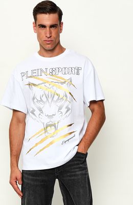 Plein Sport - T-shirt męski ze sklepu: Gomez Fashion Store w kategorii: T-shirty męskie - zdjęcie 874714-BD9-10338_PS264M000032101