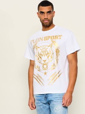 T-shirt męski młodzieżowy Plein Sport ze sklepu: Gomez Fashion Store w kategorii: T-shirty męskie - zdjęcie 874714-BD9-10338_PS264M000033101