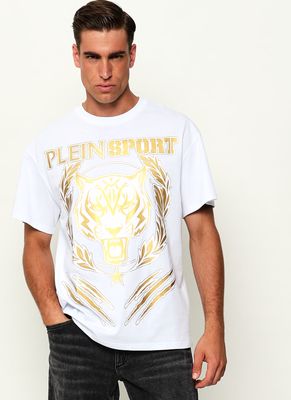 T-shirt męski młodzieżowy Plein Sport ze sklepu: Gomez Fashion Store w kategorii: T-shirty męskie - zdjęcie 874714-BD9-10338_PS264M000033101