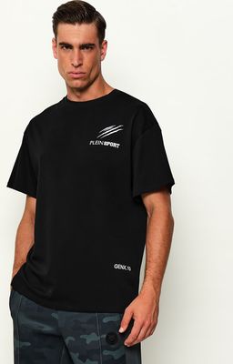 T-shirt męski w stylu młodzieżowym Plein Sport ze sklepu: Gomez Fashion Store w kategorii: T-shirty męskie - zdjęcie 874714-BD9-10338_PS264M000029102