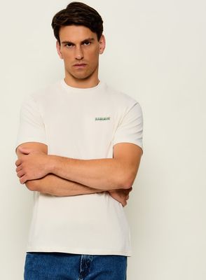 Napapijri - T-shirt męski na wiosnę w sportowym stylu ze sklepu: Gomez Fashion Store w kategorii: T-shirty męskie - zdjęcie 874714-BD9-10338_NA265M000001288