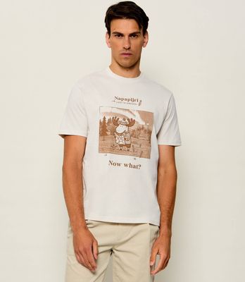 T-shirt męski na wiosnę Napapijri ze sklepu: Gomez Fashion Store w kategorii: T-shirty męskie - zdjęcie 874714-BD9-10338_NA265M000002288