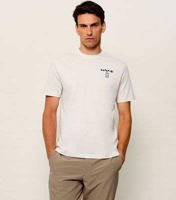 Napapijri - T-shirt męski casualowy ze sklepu: Gomez Fashion Store w kategorii: T-shirty męskie - zdjęcie 874714-BD9-10338_NA265M000003288