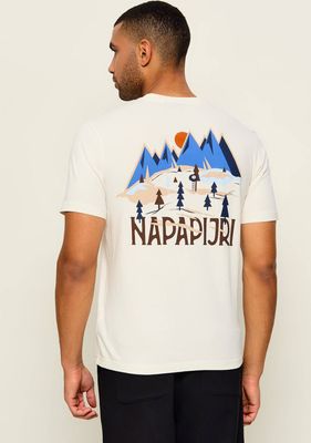 T-shirt męski wiosenny Napapijri ze sklepu: Gomez Fashion Store w kategorii: T-shirty męskie - zdjęcie 874714-BD9-10338_NA265M000014A03