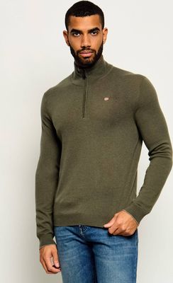 Sweter męski zimowy casual Napapijri ze sklepu: Gomez Fashion Store w kategorii: Swetry męskie - zdjęcie 874714-BD9-10338_NA265M000028A13
