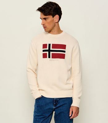 Sweter męski Napapijri ze sklepu: Gomez Fashion Store w kategorii: Swetry męskie - zdjęcie 874714-BD9-10338_NA265M000042380