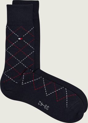 Skarpetki damskie w abstrakcyjnym wzorze Tommy Hilfiger ze sklepu: Gomez Fashion Store w kategorii: Skarpetki damskie - zdjęcie 874714-BD9-10338_TH265M000317001