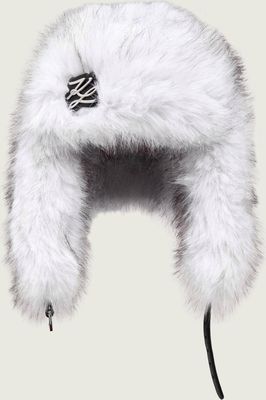Czapka zimowa damska Karl Lagerfeld ze sklepu: Gomez Fashion Store w kategorii: Czapki zimowe damskie - zdjęcie 874714-BD9-10338_KL265W000077E87
